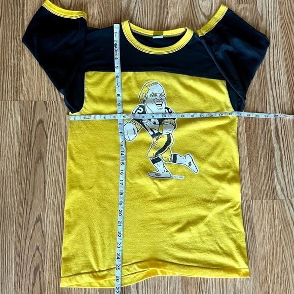 𝅺Vintage 80s Terry Bradshaw Pittsburgh Steelers T-Shirt - Picture 12 of 15